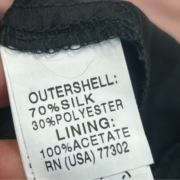 Zara silk satin V-neck sleeveless pleated tiered layered dress Sz  L pink gray - Picture 9 of 15